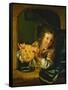 Boy with Pancakes-Godfried Schalcken-Framed Stretched Canvas