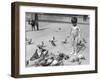Boy with Pigeons-null-Framed Photographic Print