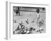 Boy with Pigeons-null-Framed Photographic Print