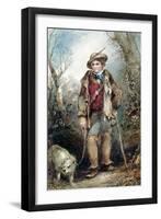 Boy with Rabbits-George Bryant Campion-Framed Giclee Print