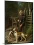 Boy with sporting dogs, 1872-Johan Fredrik Eckersberg-Mounted Giclee Print