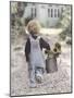 Boy with Sunflowers-Gail Goodwin-Mounted Giclee Print
