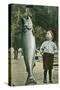 Boy with Taller Fish-null-Stretched Canvas