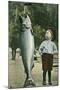 Boy with Taller Fish-null-Mounted Art Print
