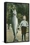 Boy with Taller Fish-null-Framed Stretched Canvas