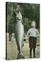 Boy with Taller Fish-null-Stretched Canvas