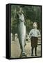 Boy with Taller Fish-null-Framed Stretched Canvas