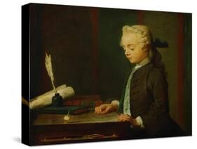 Boy with Top-Jean-Baptiste Simeon Chardin-Stretched Canvas