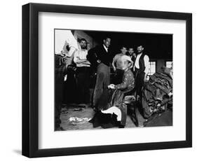 Boy Working in Sweatshop-null-Framed Photographic Print