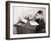 Boy Writing at Desk-Philip Gendreau-Framed Premium Photographic Print