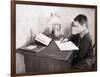 Boy Writing at Desk-Philip Gendreau-Framed Photographic Print