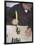 Boy Writing Chinese Calligraphy, Shanghai, China-Keren Su-Framed Photographic Print