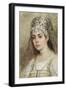 Boyar's Wife, 1880S-Konstantin Yegorovich Makovsky-Framed Giclee Print