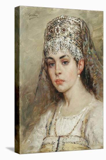 Boyar's Wife, 1880S-Konstantin Yegorovich Makovsky-Stretched Canvas