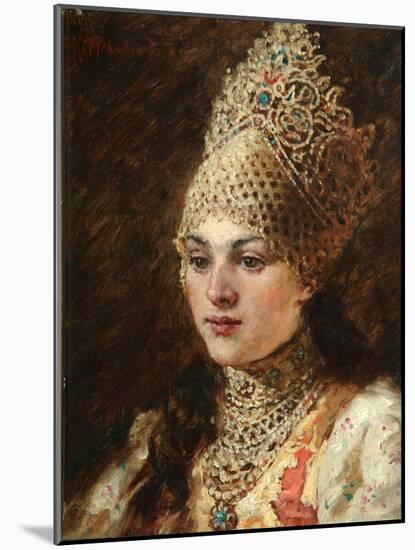 Boyar's Wife, 1890S-Konstantin Yegorovich Makovsky-Mounted Giclee Print