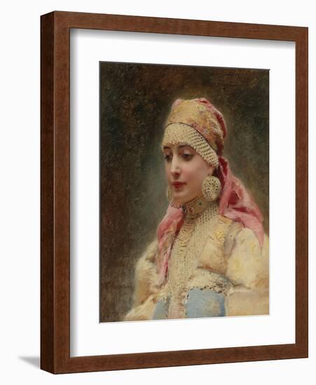 Boyar's Wife-Konstantin Yegorovich Makovsky-Framed Giclee Print