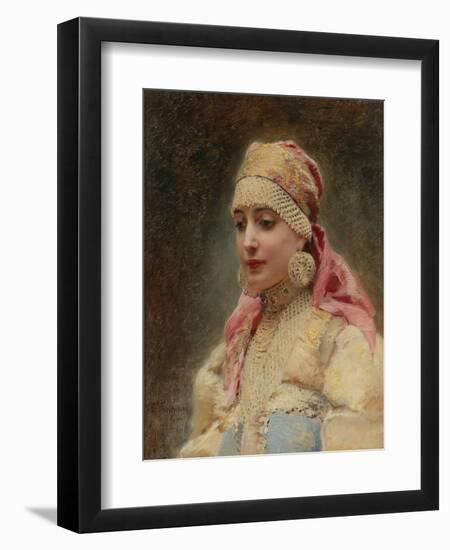 Boyar's Wife-Konstantin Yegorovich Makovsky-Framed Giclee Print