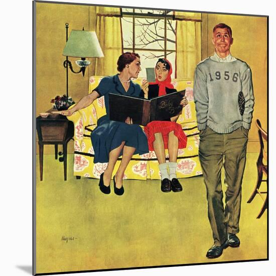 "Boyfriend's Baby Pictures", March 14, 1953-George Hughes-Mounted Giclee Print