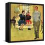 "Boyfriend's Baby Pictures", March 14, 1953-George Hughes-Framed Stretched Canvas