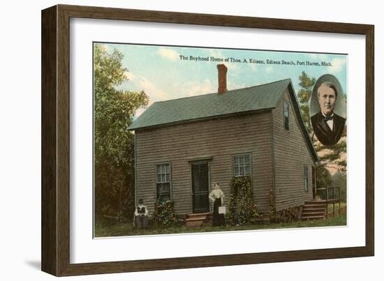 Boyhood Home of Edison, Port Huron, Michigan-null-Framed Art Print