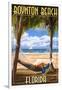 Boynton Beach, Florida - Palms and Hammock-Lantern Press-Framed Art Print