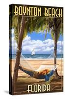 Boynton Beach, Florida - Palms and Hammock-Lantern Press-Stretched Canvas
