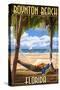 Boynton Beach, Florida - Palms and Hammock-Lantern Press-Stretched Canvas