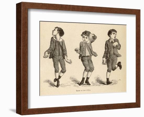 Boys Afflicted with Chorea Known as St. Vitus' Dance or as Danse de Saint-Guy in France-null-Framed Art Print