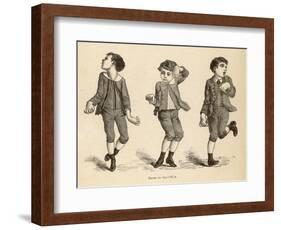 Boys Afflicted with Chorea Known as St. Vitus' Dance or as Danse de Saint-Guy in France-null-Framed Art Print