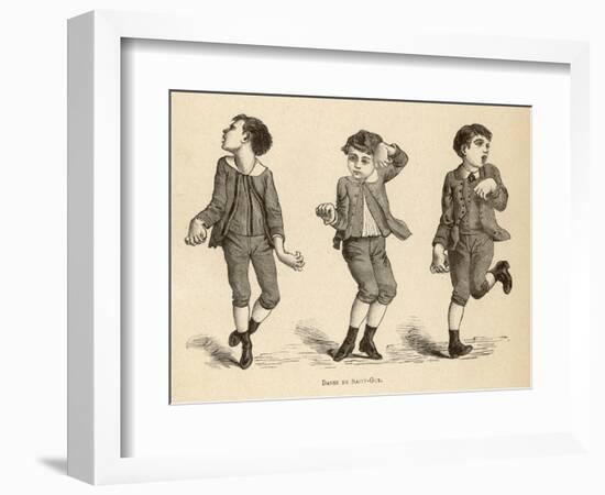 Boys Afflicted with Chorea Known as St. Vitus' Dance or as Danse de Saint-Guy in France-null-Framed Art Print