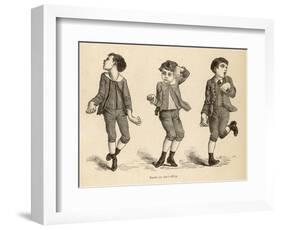 Boys Afflicted with Chorea Known as St. Vitus' Dance or as Danse de Saint-Guy in France-null-Framed Art Print