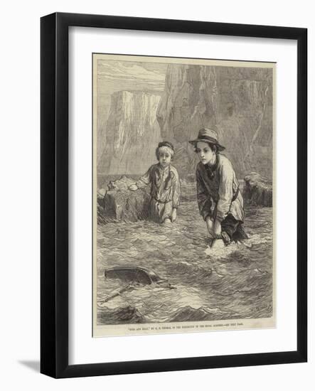Boys and Boat-George Housman Thomas-Framed Giclee Print