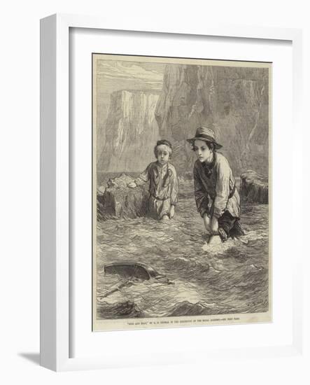 Boys and Boat-George Housman Thomas-Framed Giclee Print