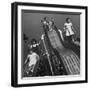 Boys and Girls Play on the Slides at a Playground-null-Framed Photographic Print