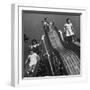 Boys and Girls Play on the Slides at a Playground-null-Framed Photographic Print