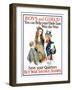 Boys and Girls! War Savings Stamps Poster-James Montgomery Flagg-Framed Giclee Print
