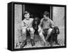 Boys and Spaniels-null-Framed Stretched Canvas