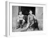 Boys and Spaniels-null-Framed Photographic Print