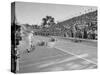 Boys and their Cars Crossing the Finish Line During the Soap Box Derby-Carl Mydans-Stretched Canvas
