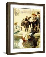 Boys and their Sailboats-Charles Chocarne-Moreau-Framed Giclee Print