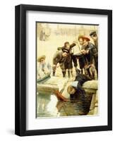 Boys and their Sailboats-Paul Charles Chocarne-moreau-Framed Giclee Print