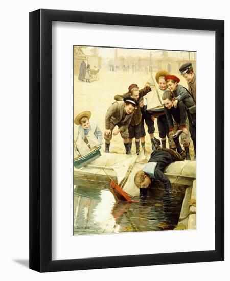 Boys and their Sailboats-Paul Charles Chocarne-moreau-Framed Giclee Print