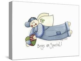 Boys are Special Angel-Debbie McMaster-Stretched Canvas