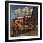 "Boys at Airport," March 30, 1946-John Atherton-Framed Giclee Print