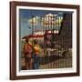 "Boys at Airport," March 30, 1946-John Atherton-Framed Giclee Print