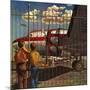 "Boys at Airport," March 30, 1946-John Atherton-Mounted Giclee Print