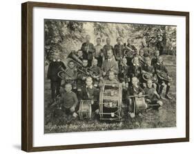 Boys' Band at Hollybrook Cottage Homes, Southampton-Peter Higginbotham-Framed Photographic Print