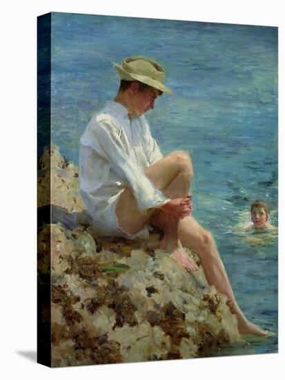 Boys Bathing, 1908-Henry Scott Tuke-Stretched Canvas