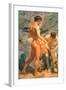 Boys Bathing, 1912-Henry Scott Tuke-Framed Giclee Print