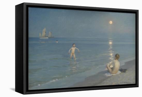 Boys Bathing at Skagen. Summer Evening, 1899-Peder Severin Kroyer-Framed Stretched Canvas